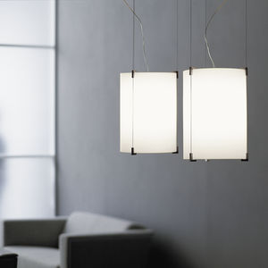 lampe suspension / contemporaine / en métal / en verre soufflé