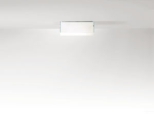 plafonnier contemporain / carré / rectangulaire / en verre
