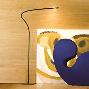 lampe sur pied / contemporaine / en aluminium peint / orientable