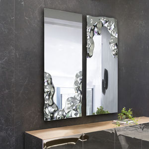 miroir mural / contemporain / rectangulaire