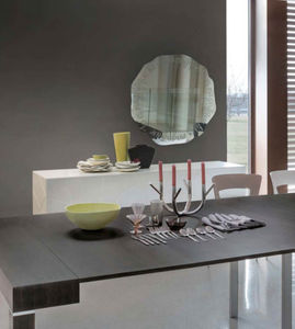 miroir mural / contemporain / rond