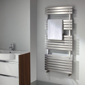 sèche-serviettes à eau chaude / en inox / contemporain / de salle de bain