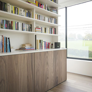 panneau stratifié / d'ameublement / pour agencement intérieur / aspect bois