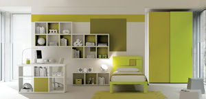 chambre d'enfant verte / mixte