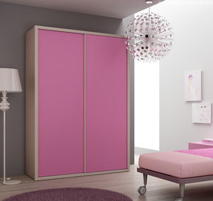 armoire contemporaine / en bois / à porte coulissante / pour fille