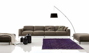 canapé d'angle / modulable / contemporain / en cuir