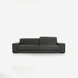 canapé d'angle / modulable / contemporain / en cuir