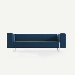 canapé contemporain / en tissu / 3 places / bleu
