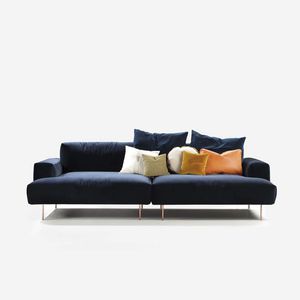 canapé modulable / contemporain / en tissu / 2 places