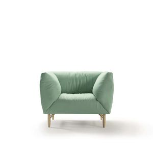 fauteuil contemporain / en tissu / déhoussable / contract