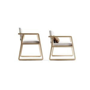 chaise contemporaine / avec accoudoirs / luge / avec repose-pieds