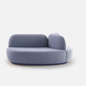 canapé rond / contemporain / en tissu / pour établissement public