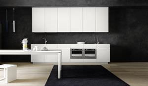 cuisine contemporaine / en stratifié / sans poignée
