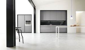 cuisine contemporaine / en stratifié / laquée / sans poignée