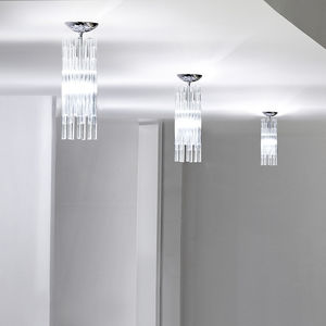 lampe suspension / contemporaine / en métal / en verre