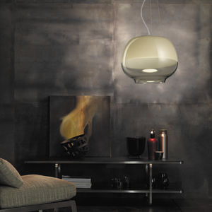 suspension / contemporaine / en verre soufflé / à LED