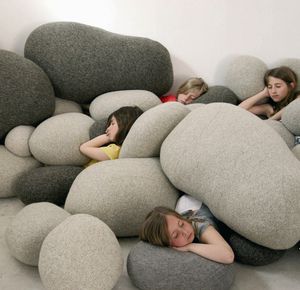 coussin pour canapé / pour chaise / de sol / rond