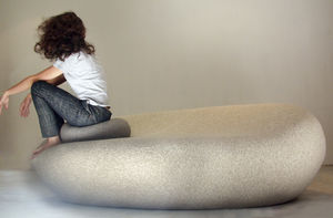 banquette design original / en laine / pour établissement public / pour hôtel