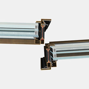profilé pour porte en acier / à coupure thermique