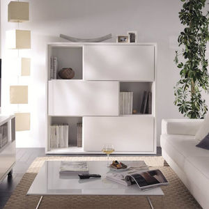 bibliothèque contemporaine / en MDF / en MDF laqué