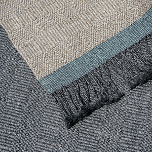 tapis contemporain / uni / en fibres synthétiques / rectangulaire