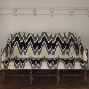tissu d'ameublement / à motif géométrique / en velours / à usage résidentiel
