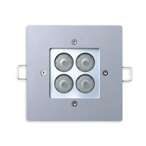 luminaire encastré / à LED / carré / en aluminium