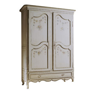 armoire de style Louis XV / en hêtre / à porte battante / à tiroir