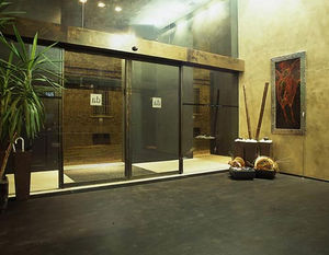porte d'entrée / coulissante / de sécurité / automatique