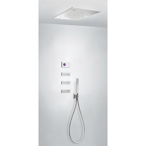 set de douche encastrable au mur / contemporain / avec douche à main / thermostatique