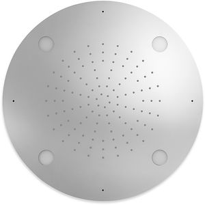 pommeau de douche encastrable au plafond / rond / pluie / avec chromothérapie