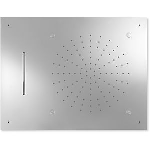 pommeau de douche encastrable au plafond / rectangulaire / pluie