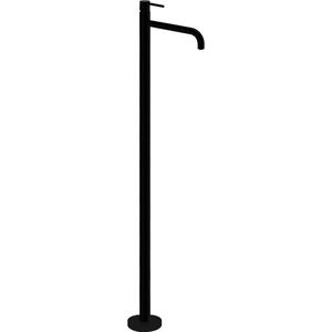 mitigeur pour vasque / au sol / en métal chromé / 1 trou