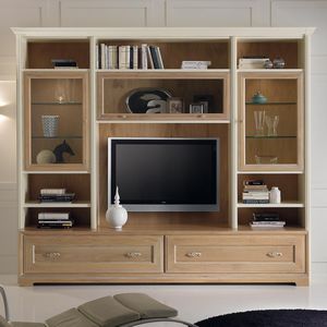 meuble TV contemporain / en bois
