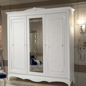 armoire de chambre de style / en bois / en bois laqué / à porte coulissante