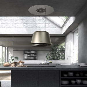 hotte de cuisine îlot / design original / avec éclairage intégré