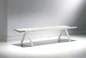 banc contemporain / en bois / en métal / stratifié