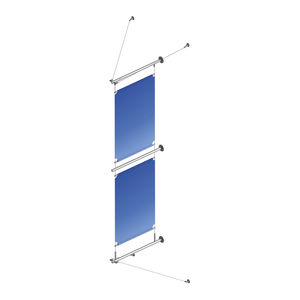 panneau signalétique mural / en acier inoxydable / d'intérieur