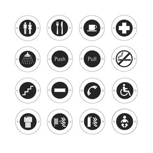 pictogramme de porte en vinyle / d'intérieur / d'extérieur