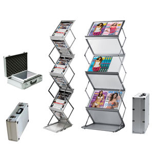 présentoir pour brochures / en aluminium