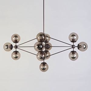 lustre contemporain / en verre / en aluminium / à LED