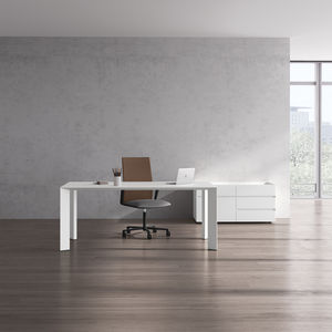 bureau de direction / en plaqué bois / en stratifié / en aluminium
