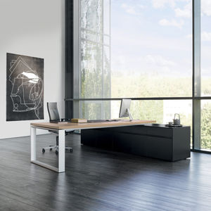 bureau de direction / en plaqué bois / en stratifié / en aluminium