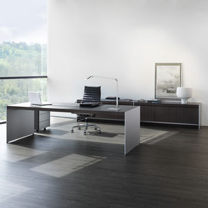 bureau de direction / en plaqué bois / en stratifié / contemporain