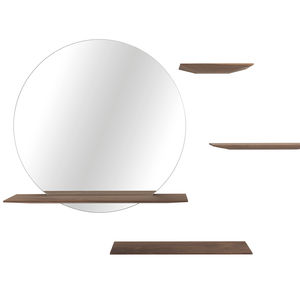 miroir mural / avec étagère / contemporain / rond
