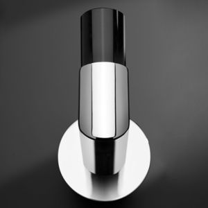 patère contemporaine / en métal chromé / en verre / de salle de bain