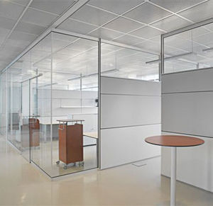 cloison amovible / vitrée / à usage professionnel / de bureau