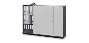 armoire de classement basse / haute / stratifiée / en verre