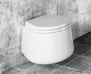 toilettes suspendue / en céramique