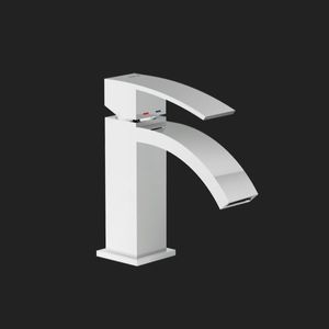 mitigeur pour vasque / en laiton chromé / 1 trou / économiseur d'eau